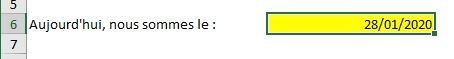 Excel formation - date et heure rapide - 02
