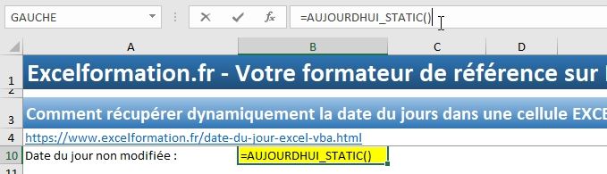 Excel formation - date et heure rapide - 07