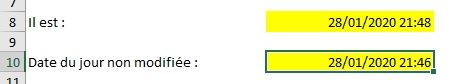 Excel formation - date et heure rapide - 09