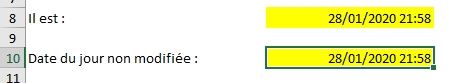 Excel formation - date et heure rapide - 10