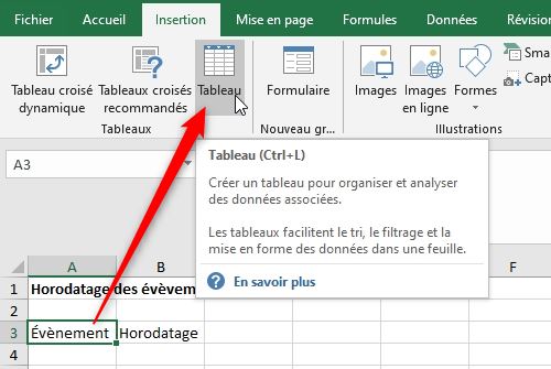 Excel formation - date et heure rapide - 21