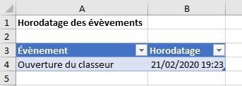 Excel formation - date et heure rapide - 29