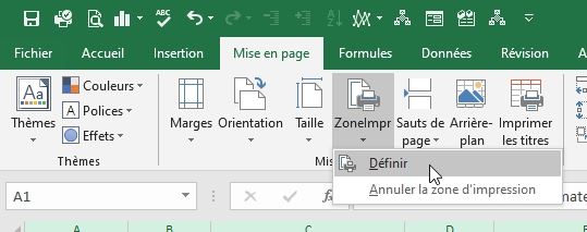 Excel formation - Imprimer un tableau Excel - 07