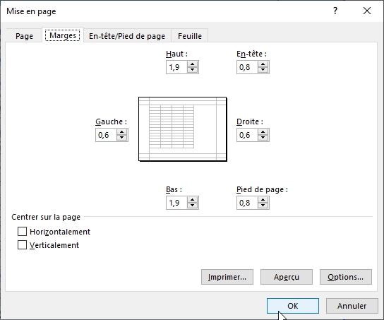 Excel formation - Imprimer un tableau Excel - 16