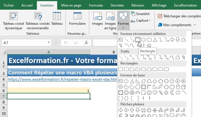 Excel formation - Lancer une macro plusieurs fois de suite - 04