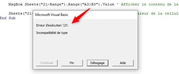 Excel formation - VBA21 - objet Range - 07