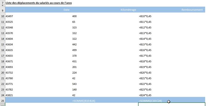 Excel formation - Afficher les formules Excel - 13