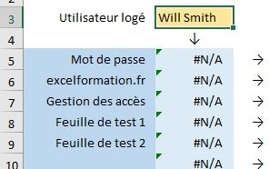 Excel formation - Authentifier utilisateurs - 16