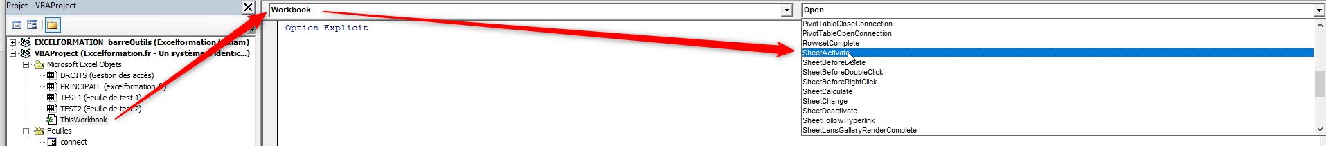 Excel formation - Authentifier utilisateurs - 20