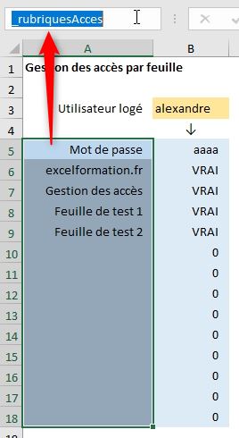 Excel formation - Authentifier utilisateurs - 22