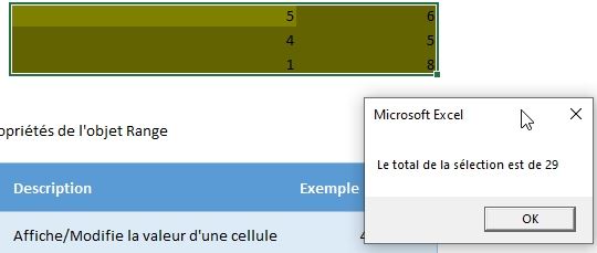 Excel formation - VBA21 - objet Range - 03