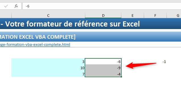 Excel formation - VBA21 - objet Range - 15