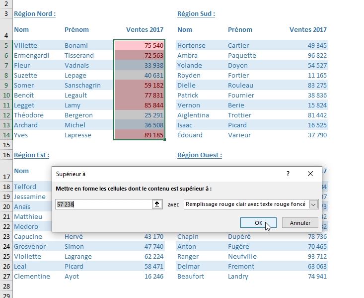 Excel formation - Ajouter une mfc en vba - 02