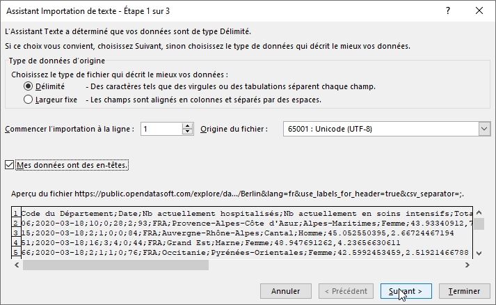 Excel formation - Créer une carte de suivi COVID-19 - 05