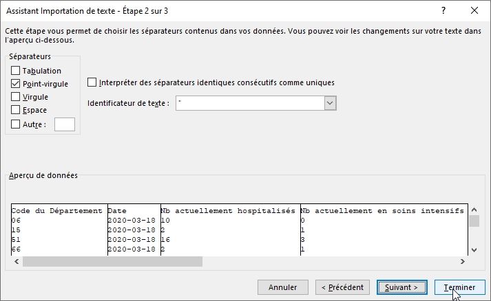 Excel formation - Créer une carte de suivi COVID-19 - 06