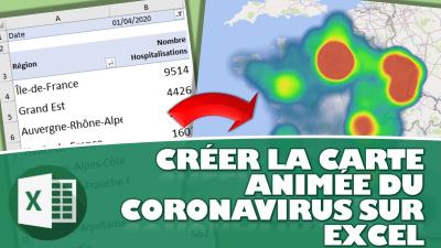 COMMENT CRÉER UNE CARTE DE FRANCE ANIMÉE DE SUIVI DE L’ÉPIDÉMIE DU CORONAVIRUS SUR EXCEL SANS VBA