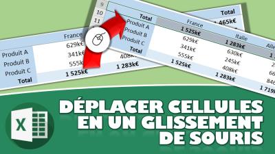 LE DÉPLACEMENT AVANCE DES CELLULES SUR EXCEL
