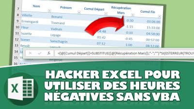 HACKER EXCEL POUR UTILISER DES HEURES NÉGATIVES SANS VBA !