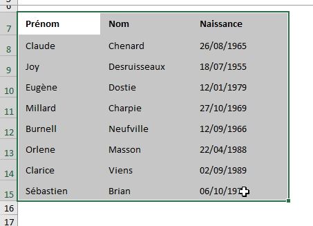 Excel formation - Lignes en colonnes - 02