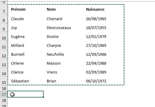 Excel formation - Lignes en colonnes - 04