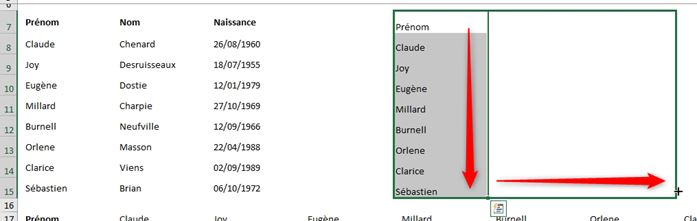 Excel formation - Lignes en colonnes - 18