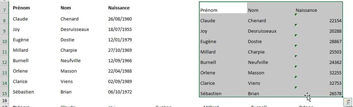 Excel formation - Lignes en colonnes - 19