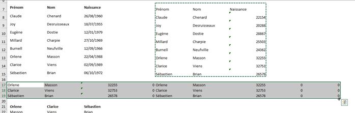 Excel formation - Lignes en colonnes - 20