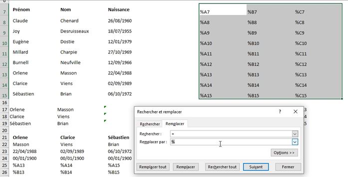 Excel formation - Lignes en colonnes - 23