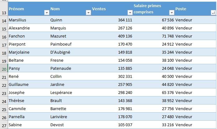 Excel formation - Présentation L'encodeur - 02