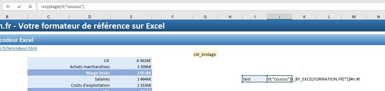 Excel formation - Présentation L'encodeur - 19