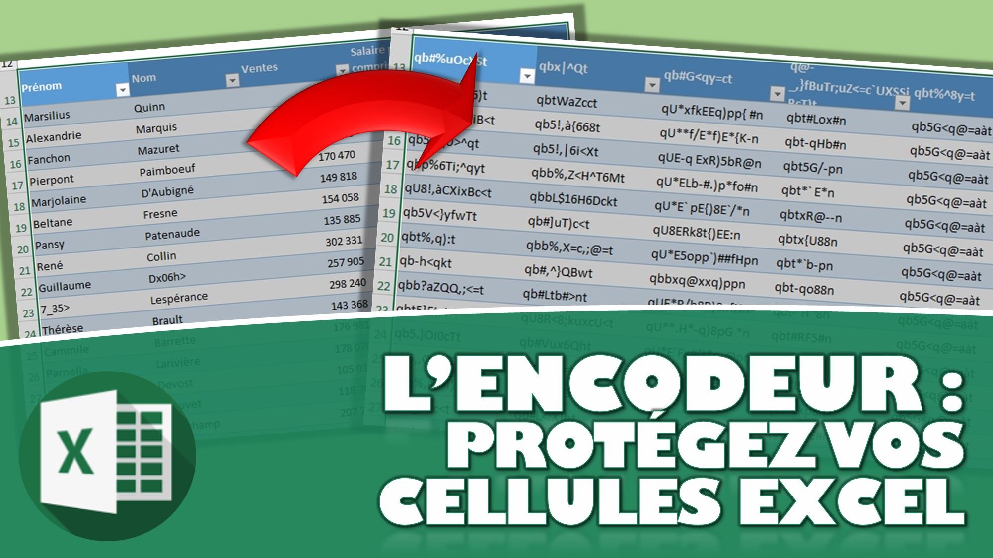 L’ENCODEUR, OU COMMENT PROTÉGER LE CONTENU DE VOS CELLULES EXCEL !