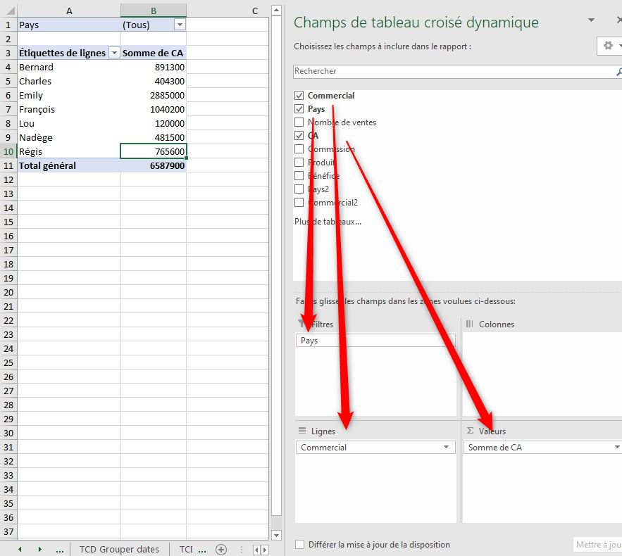 Excel formation - TCD20 - Les graphiques croisés dynamiques - 01