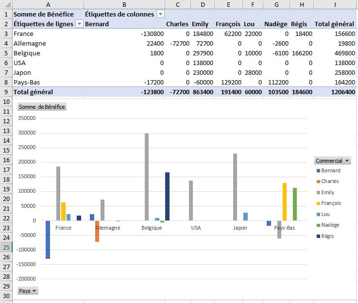 Excel formation - TCD20 - Les graphiques croisés dynamiques - 17