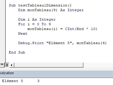 Excel formation - VBA27 - Les tableaux de VBA - 02