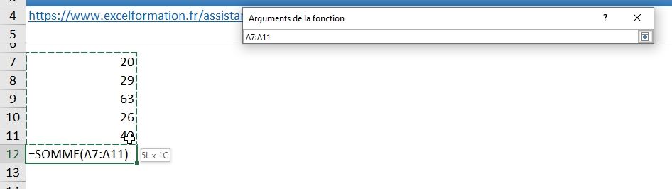 Excel formation - assistant création formules - 07