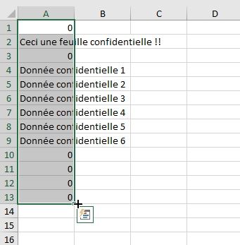 Excel formation - cacher feuille de calcul - 12