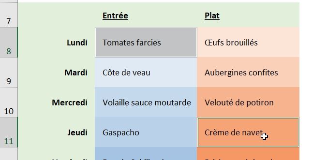 Excel formation - inverser cellules - 22