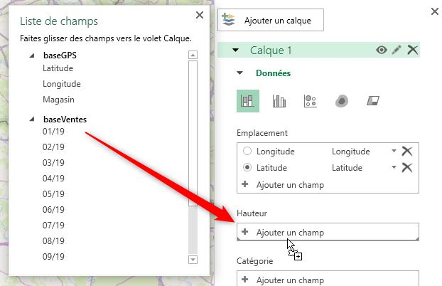 Excel formation - Afficher des données sur une carte - 18