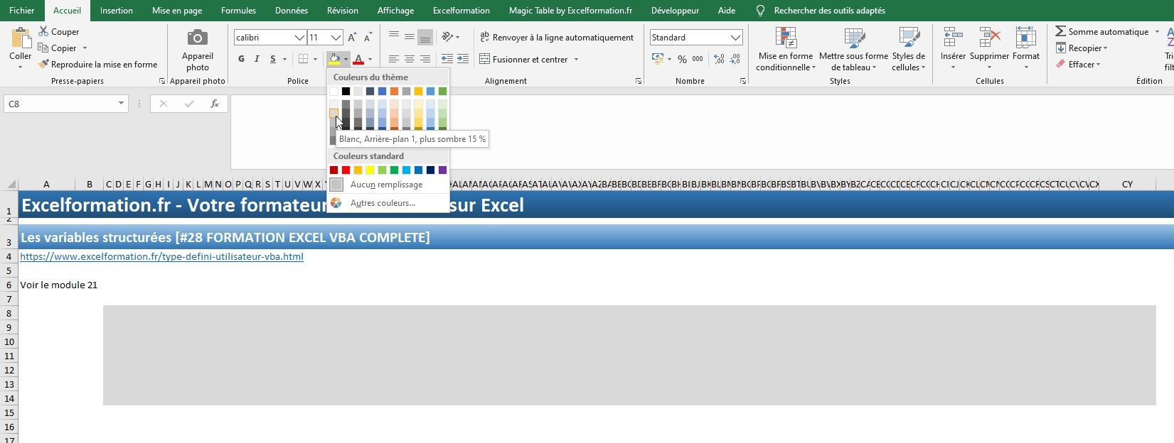 Excel formation - VBA28 vba type personnalisé 3 - 05