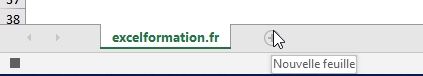 Excel formation - Insérer nouvelle feuilles de calculs - 04