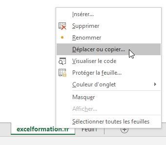 Excel formation - Insérer nouvelle feuilles de calculs - 07