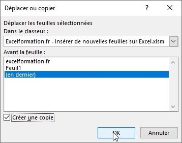 Excel formation - Insérer nouvelle feuilles de calculs - 08