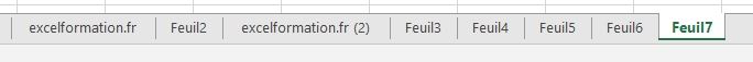 Excel formation - Insérer nouvelle feuilles de calculs - 13