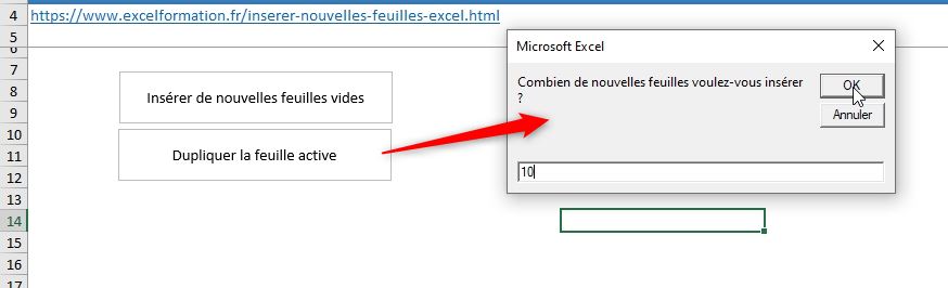 Excel formation - Insérer nouvelle feuilles de calculs - 15