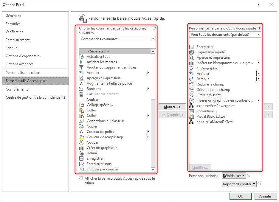 Excel formation - La barre d'accès rapide - 08