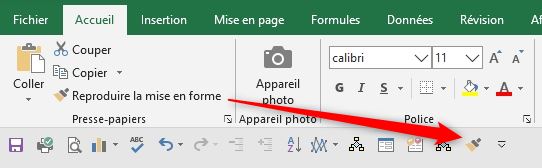Excel formation - La barre d'accès rapide - 16