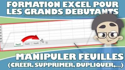 COMMENT MANIPULER LES FEUILLES DE CALCUL (AJOUTER/COPIER/DEPLACER/SUPPRIMER) SUR EXCEL