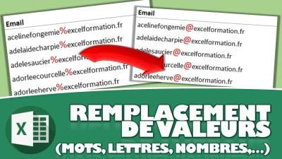 Comment remplacer automatiquement des données (mots, lettres, nombres,…) sur Excel
