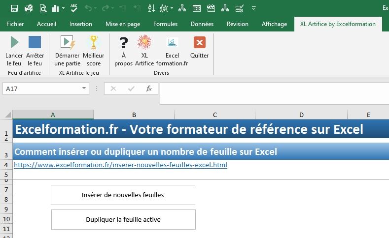 Excel formation - Un feu d'artifice sur vos feuilles Excel - 03
