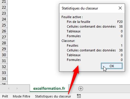 Excel formation - La barre d'état d'Excel - 11